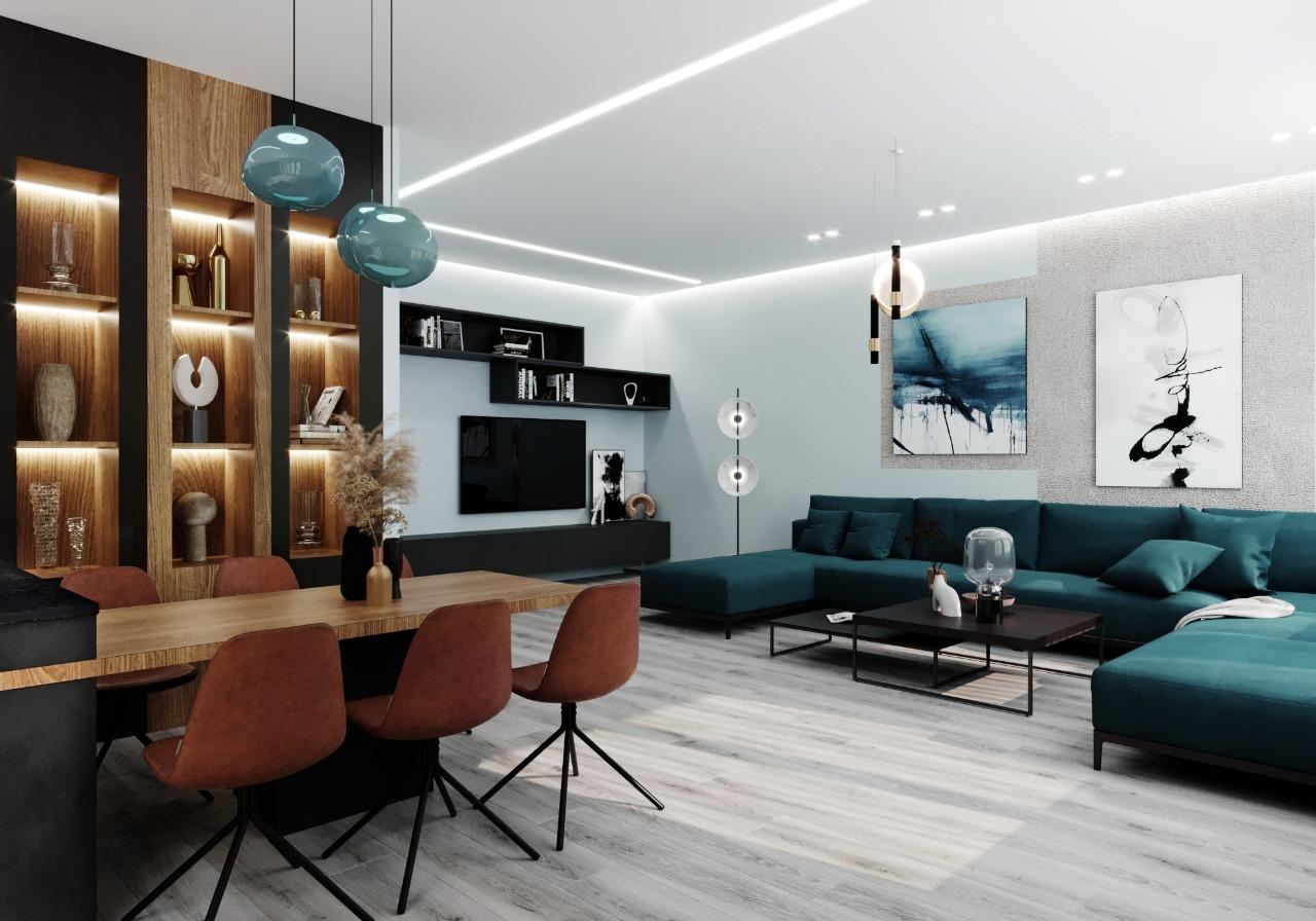 La sera azzurra на ул. Удальцова. Анастасия Сиднева — дизайн интерьеров в Москве