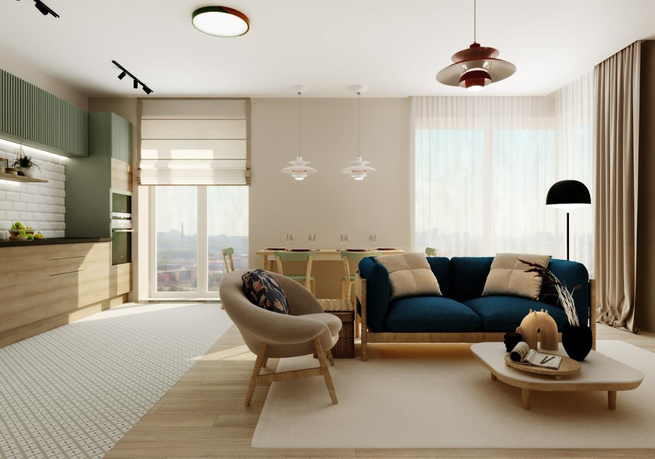 Pure scandinavian на ул. Вавилова. Анастасия Сиднева — дизайн интерьеров в Москве