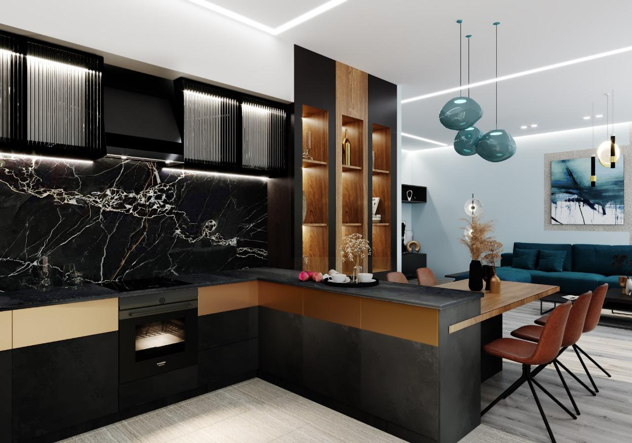 La sera azzurra на ул. Удальцова. Анастасия Сиднева — дизайн интерьеров в Москве