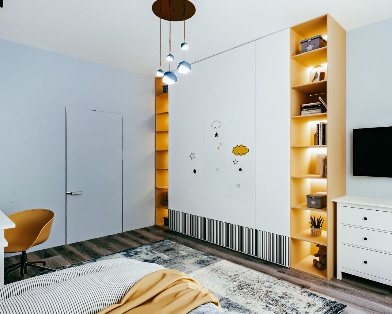 La sera azzurra на ул. Удальцова. Анастасия Сиднева — дизайн интерьеров в Москве