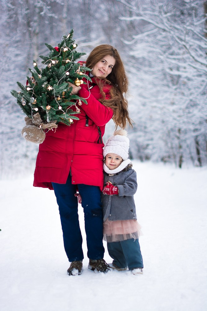 Зима в лесу. Фотосессия беременности — Крылова Натали — Москва