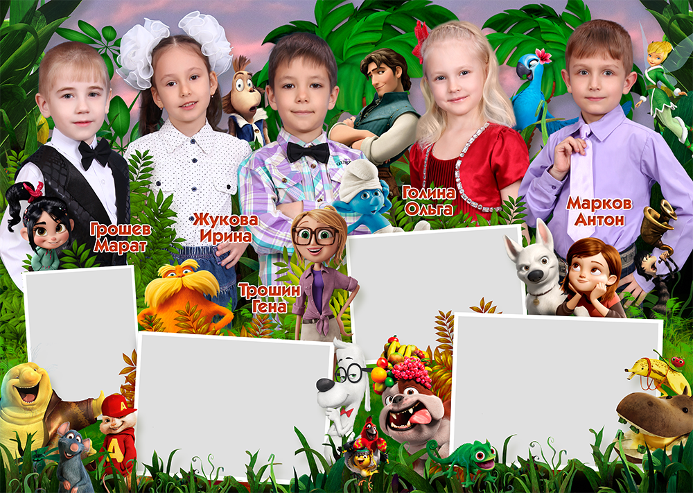 Шаблон 0218 для детского сада «РИО Попугай»&nbsp; &nbsp;