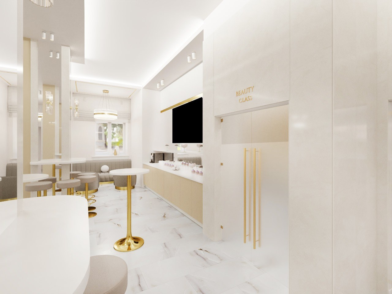 Проект Косметологического центра в старинном здании Екатеринбурга. Интерьерный дизайнер и художник. Локация в г. Екатеринбурге беру проекты в разных странах