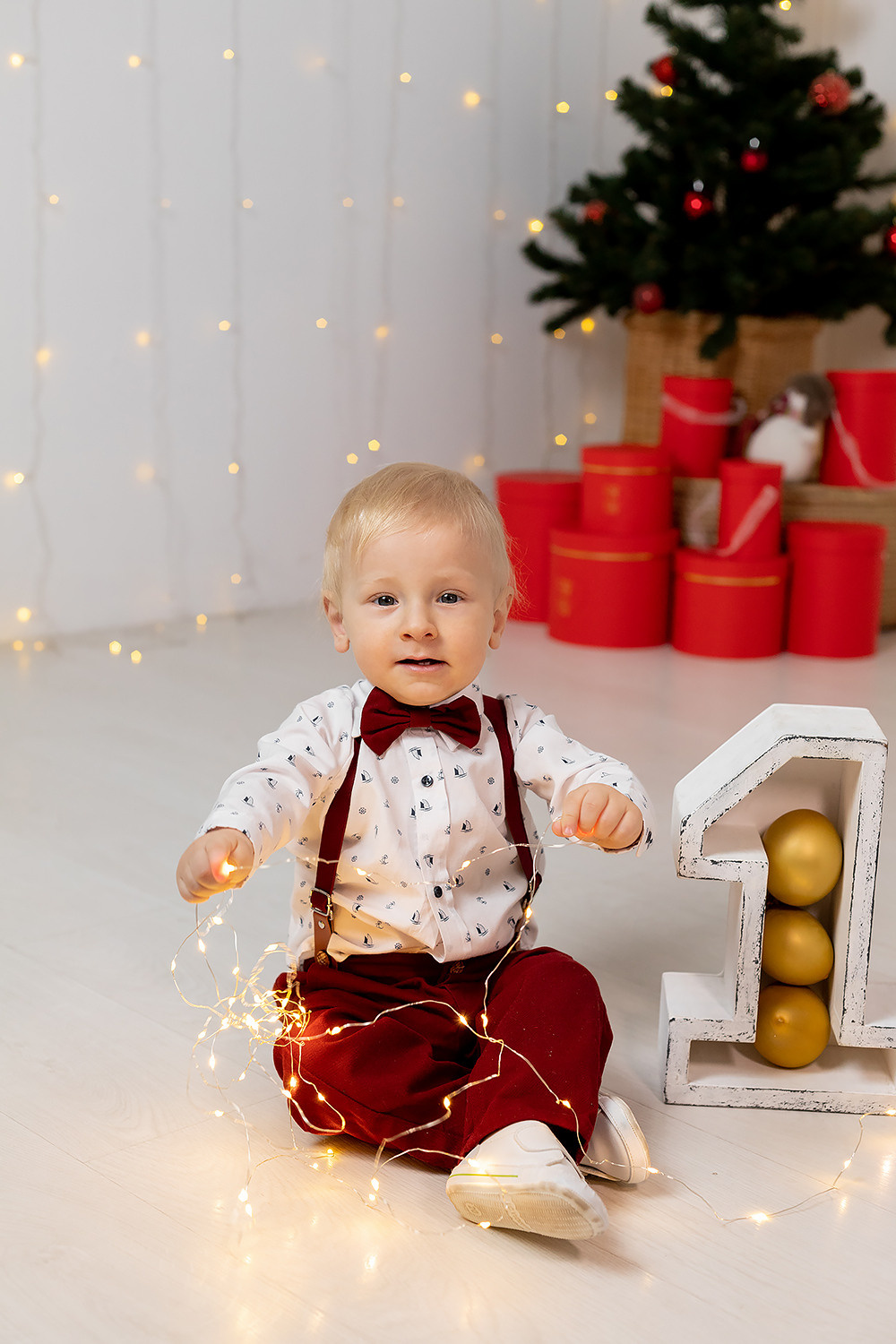 Кемаль в студии, 1 годик. Семейный и свадебный фотограф в Перми