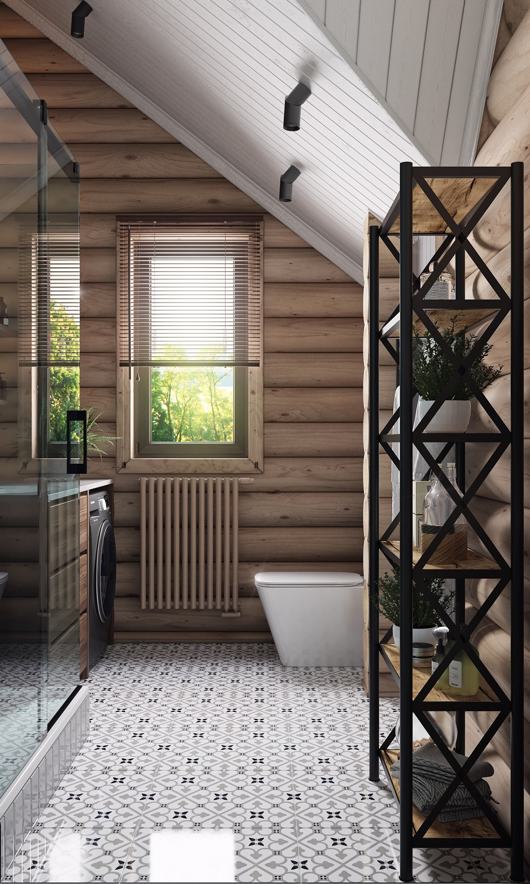 Дом из бревна. Дизайн интерьера в Москве