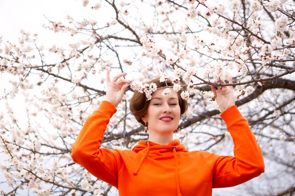 Татьяна в цветении (вишня). Семейный и детский фотограф в Хабаровске Анна Гриневич