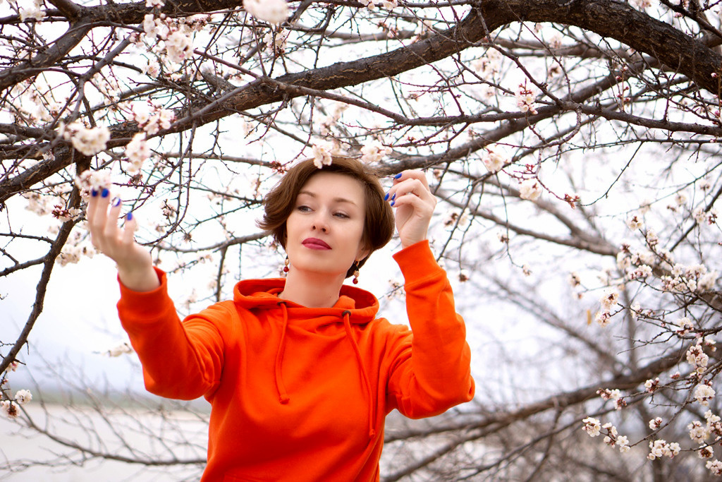 Татьяна в цветении (вишня). Семейный и детский фотограф в Хабаровске Анна Гриневич