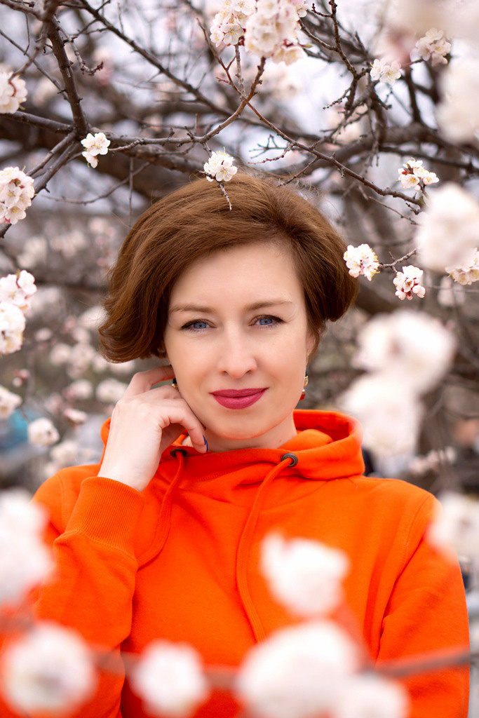 Татьяна в цветении (вишня). Семейный и детский фотограф в Хабаровске Анна Гриневич