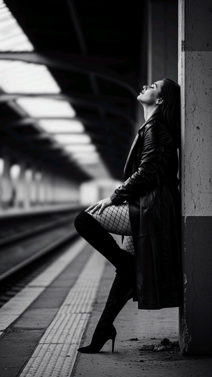 Кожаный плащ