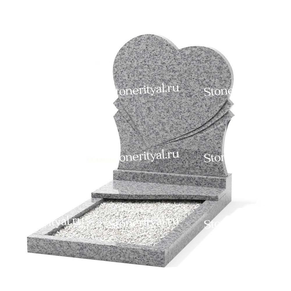 Комбинированные памятники на одного. Изготовление и установка памятников в Москве и МО