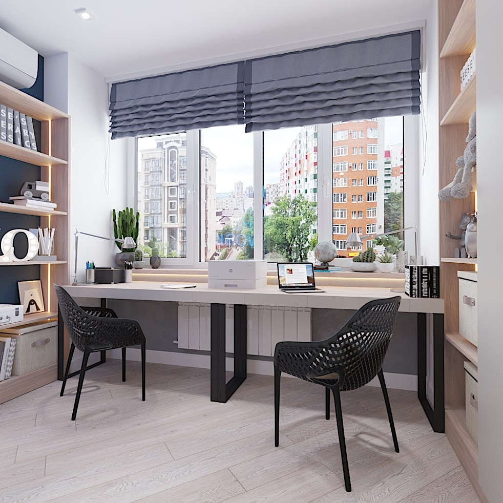 Детская для двух мальчиков. Студия дизайна FishkaRom в Краснодаре и по всей России