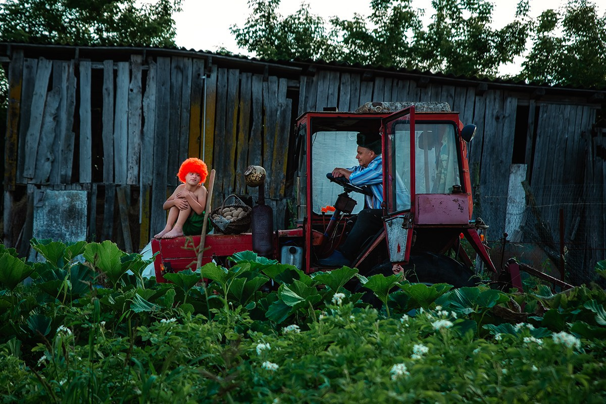 Антошка-пойдём копать картошку. Фотограф Москва Брянск