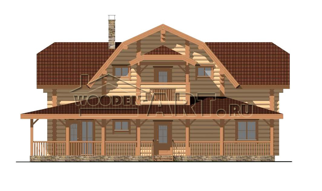 «Алиса» 259 кв. м. Проекты деревянных домов