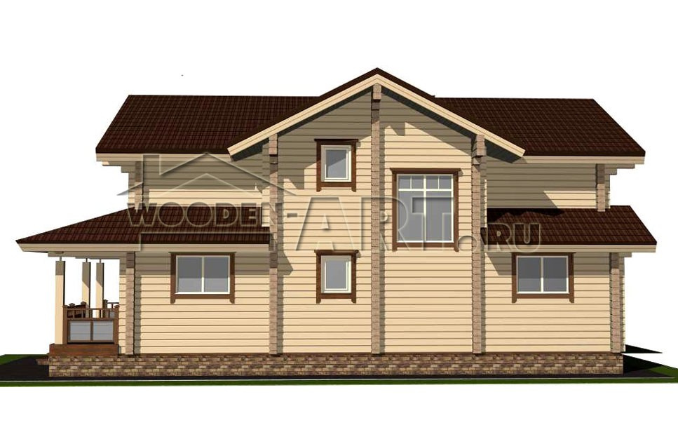 «Звенигород» 260 кв. м. Проекты деревянных домов