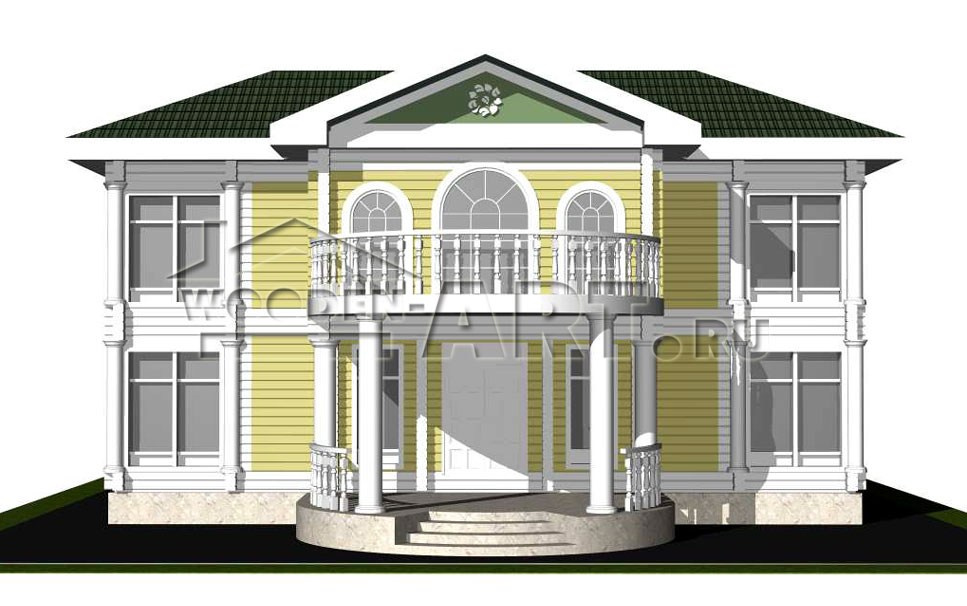«Усадьба» 443 кв. м. Проекты деревянных домов