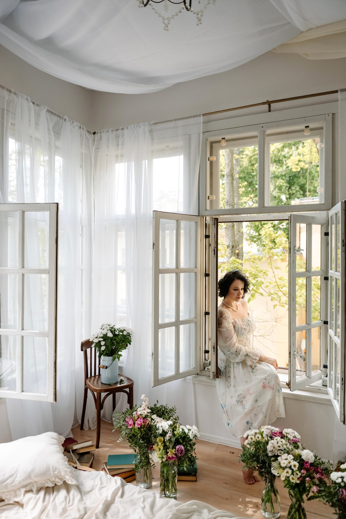 Индивидуальная. Балкон с цветами. Свадебный и сеейный фотограф в Санкт-Петербурге Елена Худякова