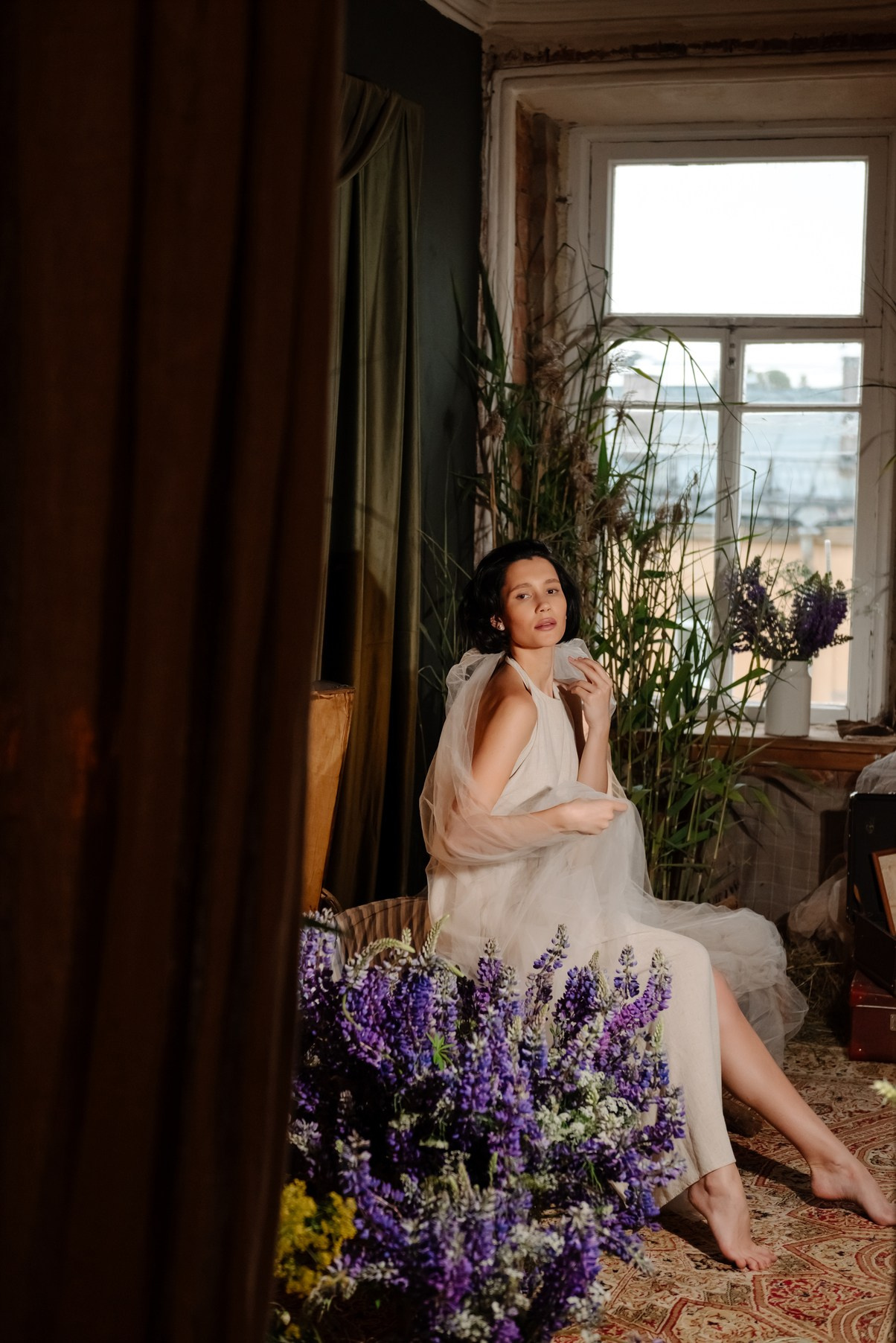 Индивидуальная. С люпинами. Свадебный и сеейный фотограф в Санкт-Петербурге Елена Худякова