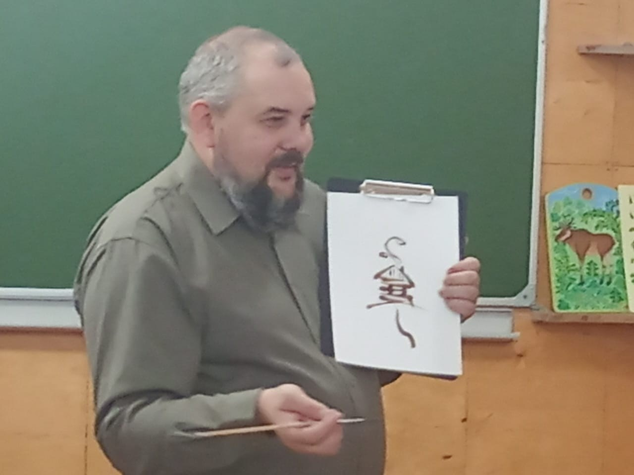 Мастер-класс для СОШ № 3. Сувениры и подарки с Ордынской росписью | Новосибирск