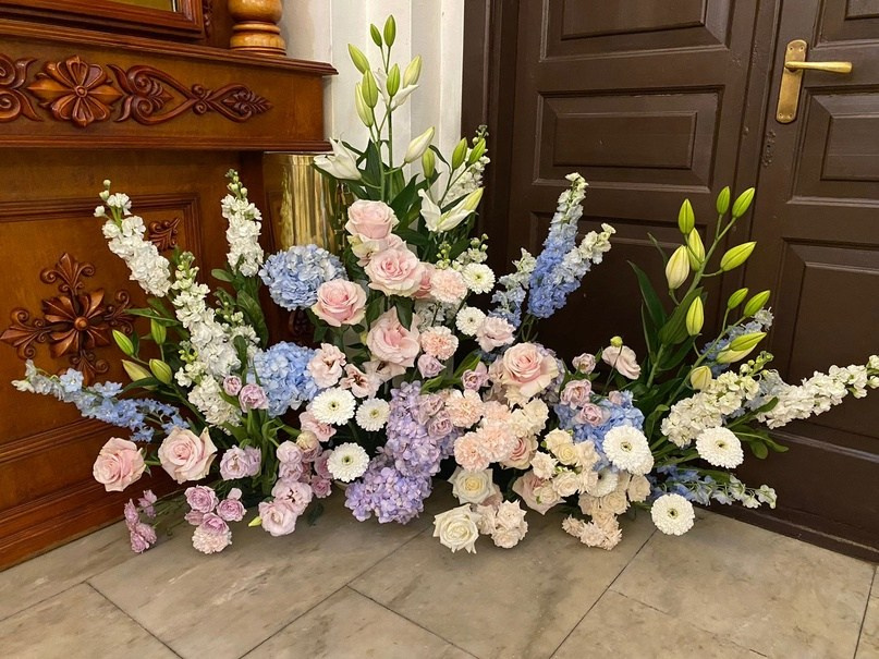 Украшение купели цветами — флорист. Фотограф на крещение и венчание в Самаре и Тольятти Елена Арди