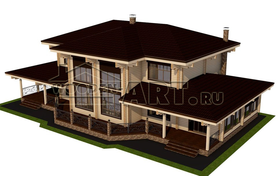 «Ильинское» 489 кв. м. Проекты деревянных домов