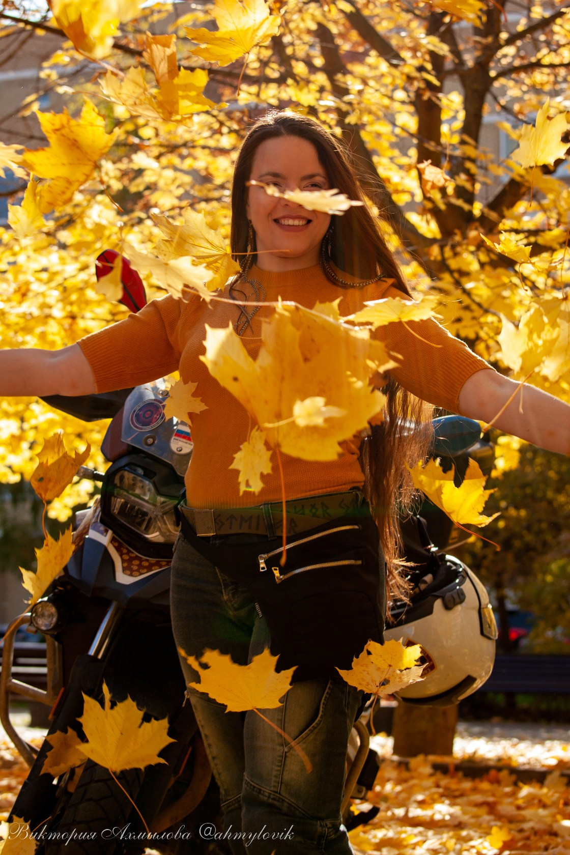 Маша Печенька (BMW GS1200). Виктория Ахмылова. Фотограф в Москве