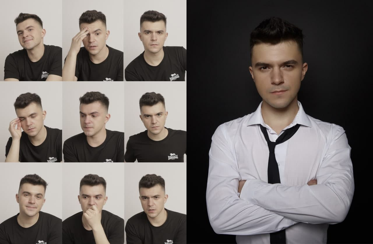 Актерское портфолио. Саша Лампочкин. Портретный фотограф в Москве