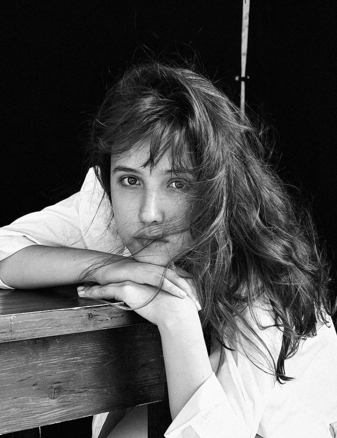 Ия, черно-белый портрет