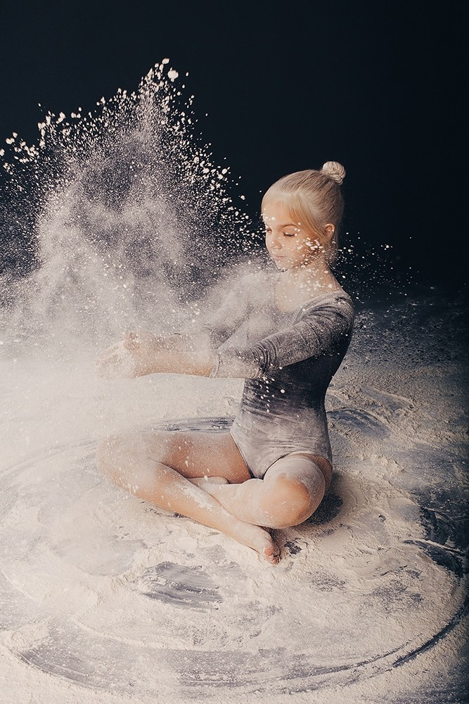 Необычная фотосессия гимнастки. Фотограф Евгения Мальцева, Архангельск