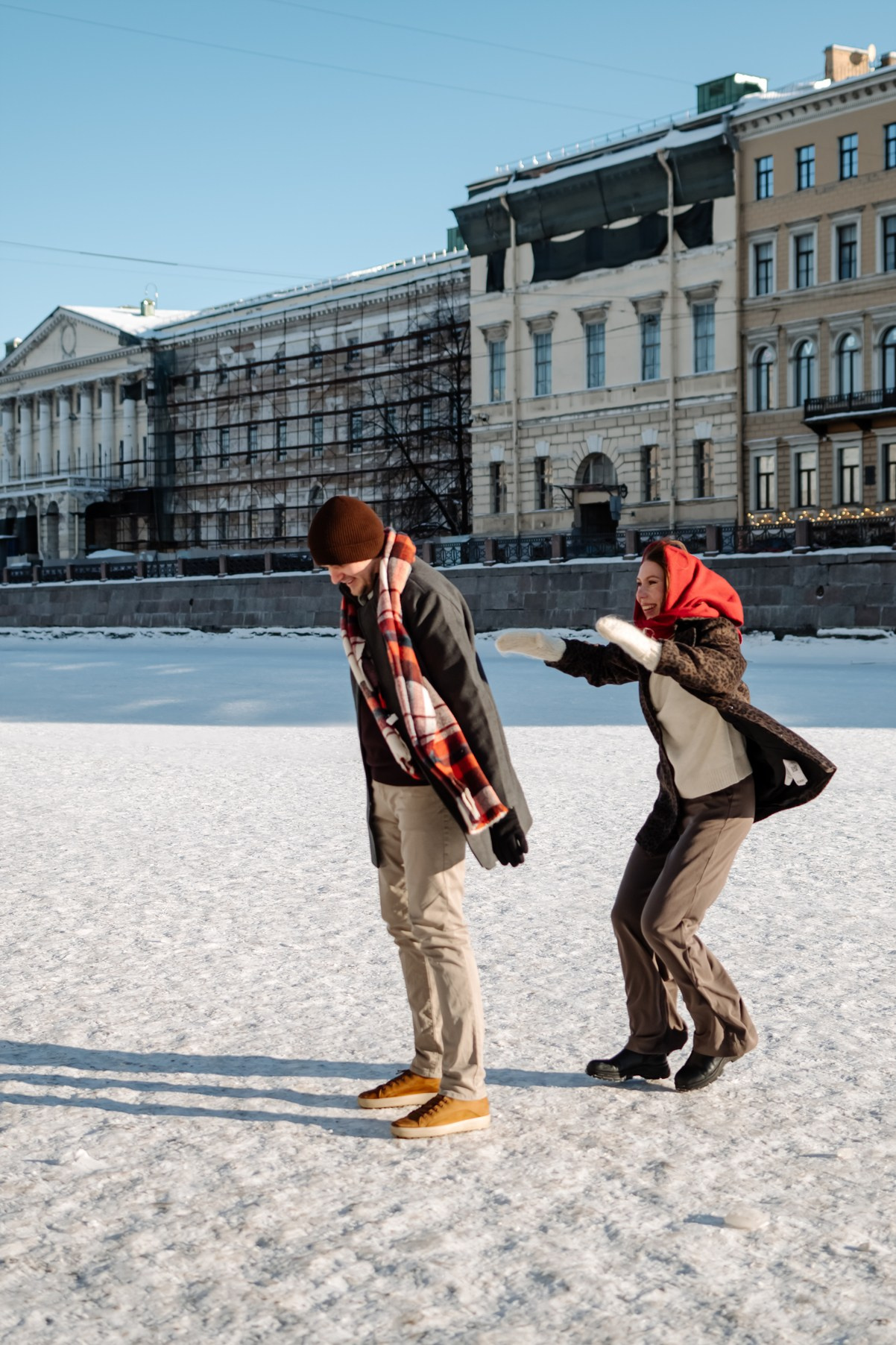 Зимняя прогулка по каналам. Свадебный и семейный фотограф в Санкт-Петербурге (Спб) Елена Худякова