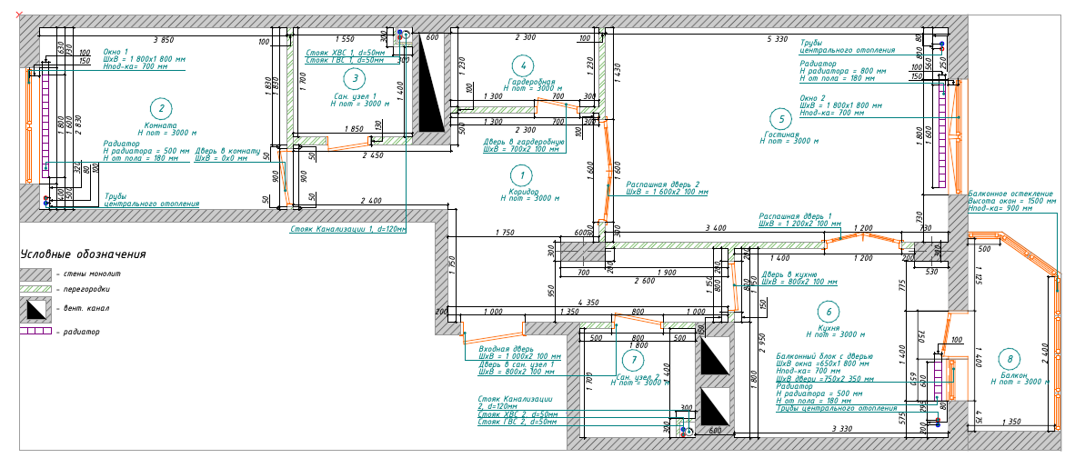 Пакет Чертежи. Дизайнер интерьера Вишнякова Ульяна