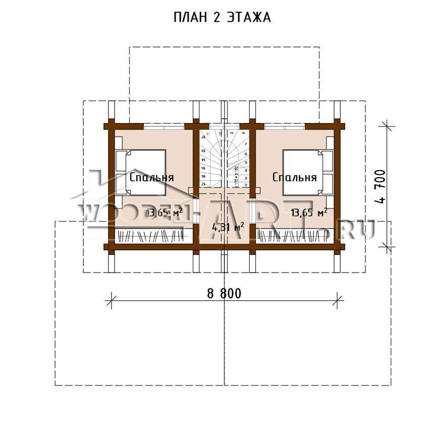 «Дубрава» 187 кв. м. Проекты деревянных домов