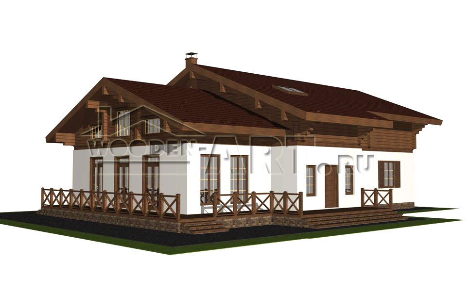«Каменка» 366 кв. м. Проекты деревянных домов