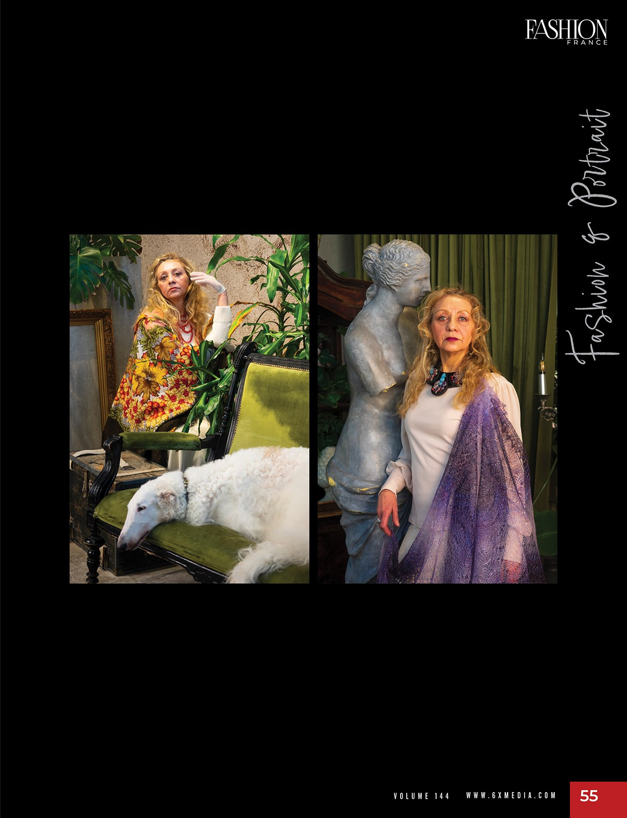 Публикация в 6X Fashion France, 2025. Коллекционер и искусствовед Олеся Ястребова