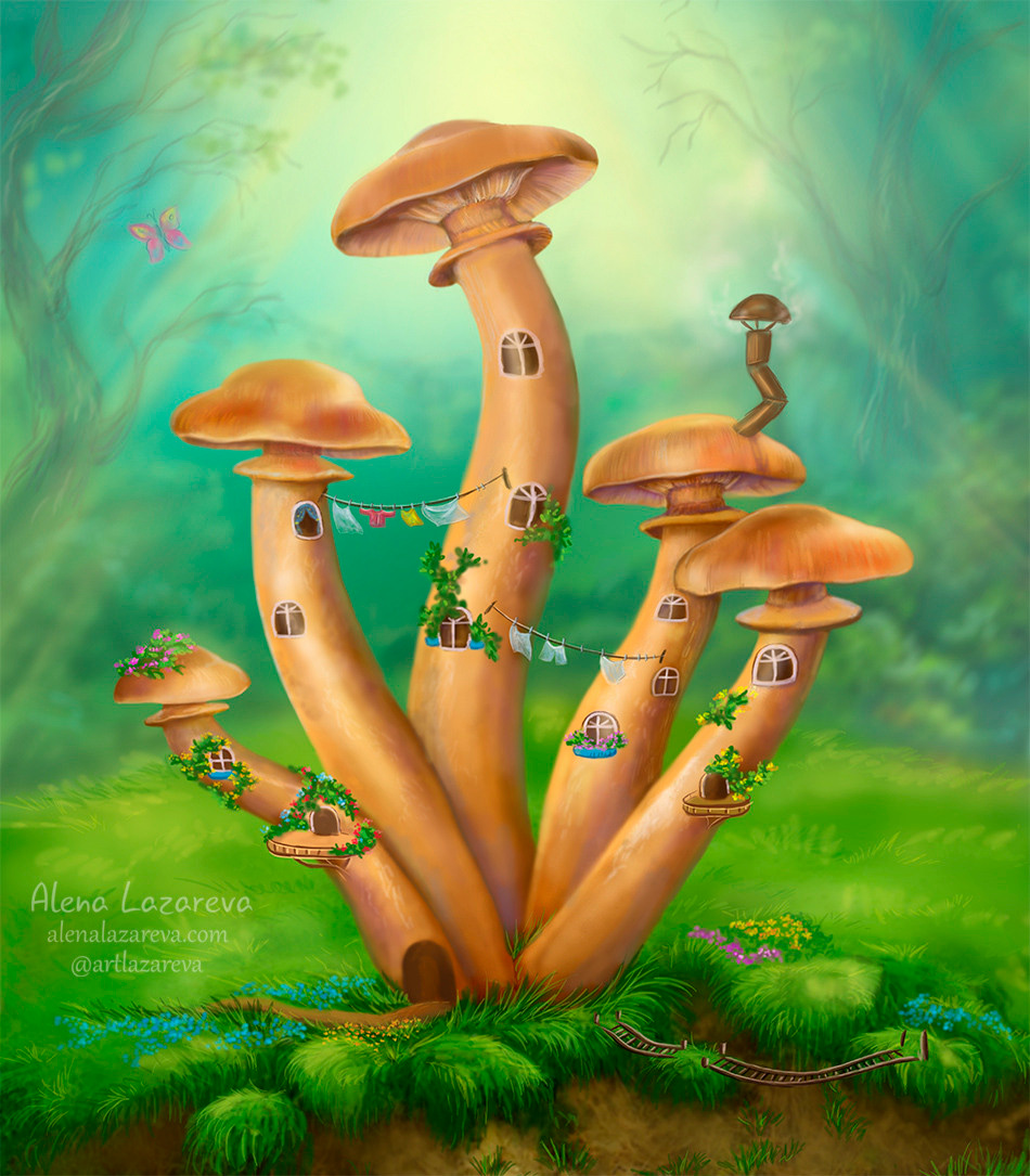 Иллюстрации Алёны Лазаревой. Раскраски Алёны Лазаревой