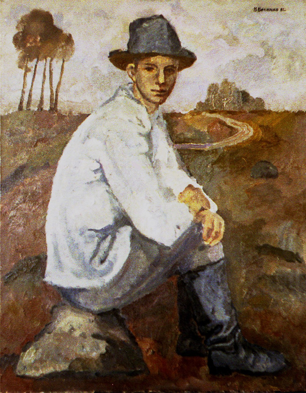 «Отдыхающий путник» 1981 год Собр. Д. Томас. Мадрид. Художник Величко Вадим Семёнович
