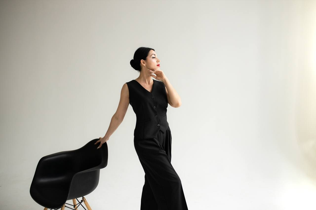 Женский портрет на циклораме и в студии. Фотограф Москва