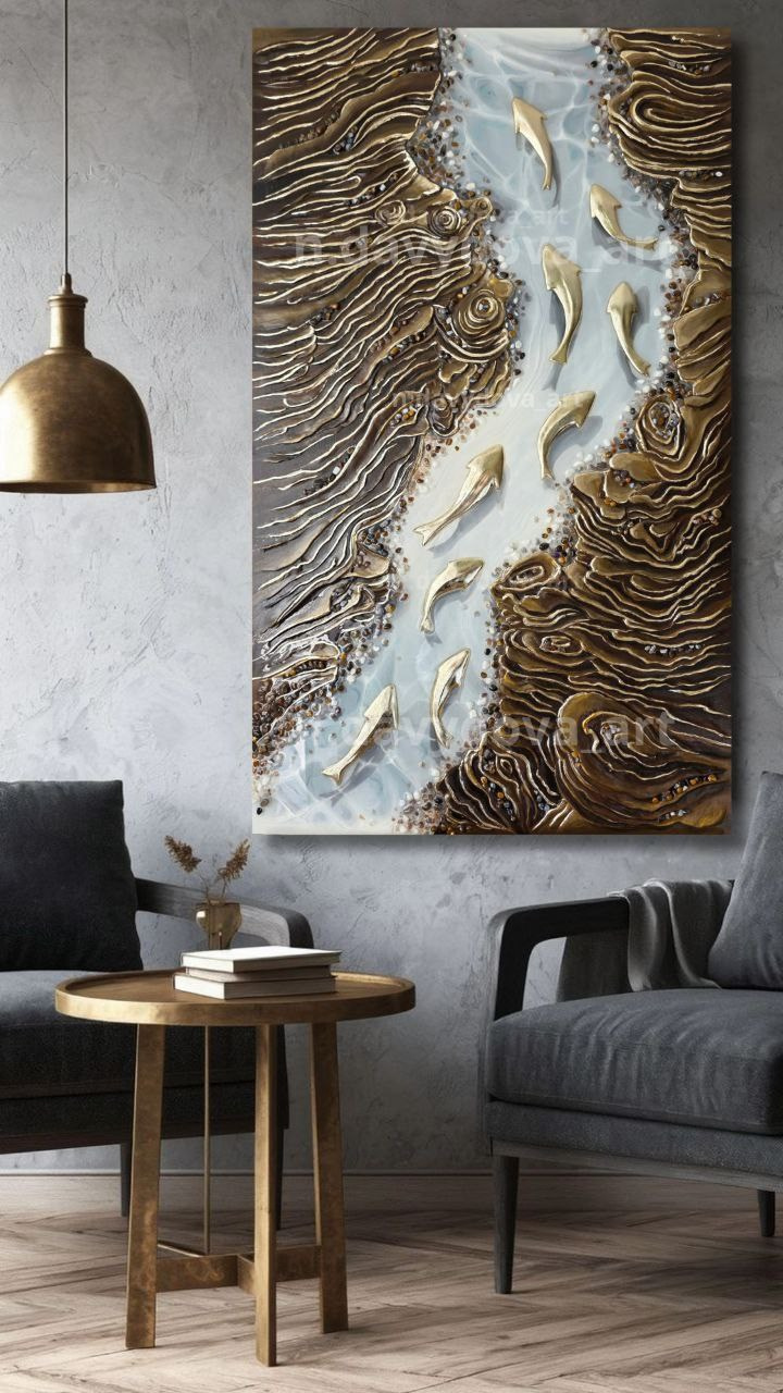 Горный ручей. Художник