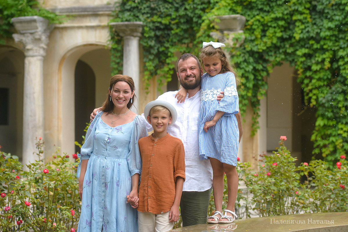 Семейный фотограф Севастополь.  Фотосессия для большой семьи