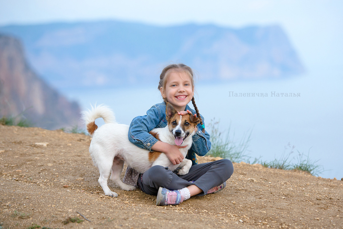 Детский фотограф в Севастополе. Фотосессия с домашним питомцем