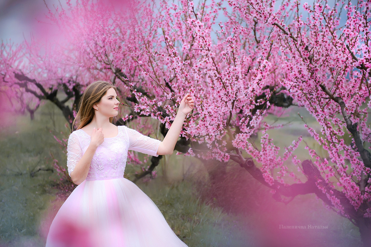 Фотограф в Севастополе, фотосессия в персиковом саду