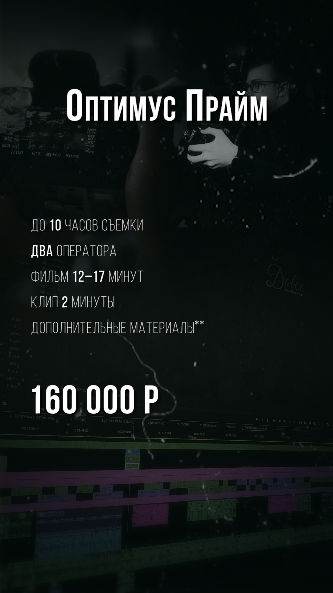 Цены 2026. Видеограф | Санкт-Петербург