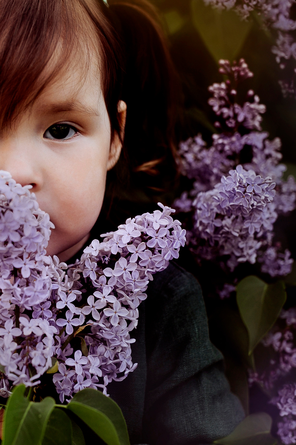 Соня и катя в сирени. Семейный и детский фотограф в Ижевске Анастасия Камариттинова