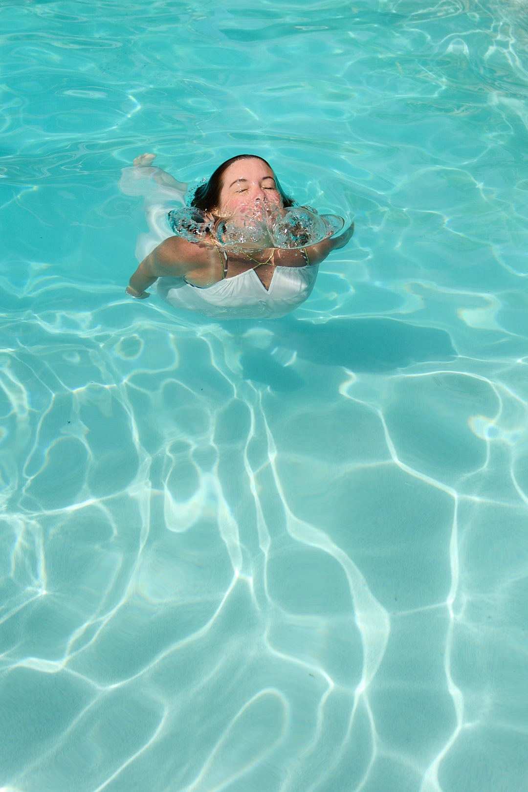 Underwater fashion photography