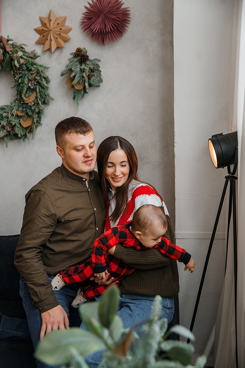 Зимняя фотосессия в студии. Фотограф Олеся Жомер