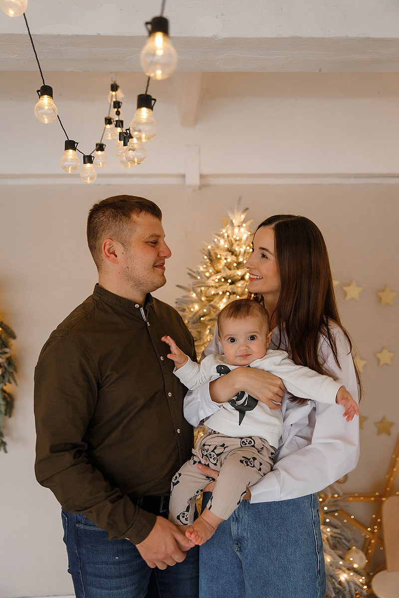 Зимняя фотосессия в студии. Фотограф Олеся Жомер