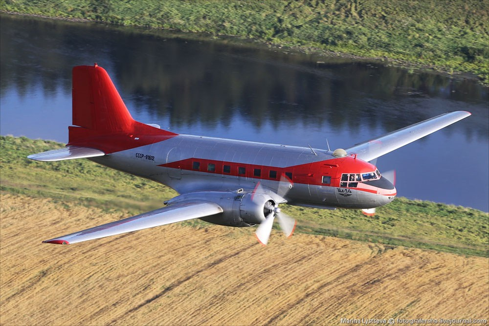 Ил-14, Ильюшин, самолёт, легенда поршневой авиации, самолёт 50-х годов. Авиационная техника для кино, рекламы и фотосессий