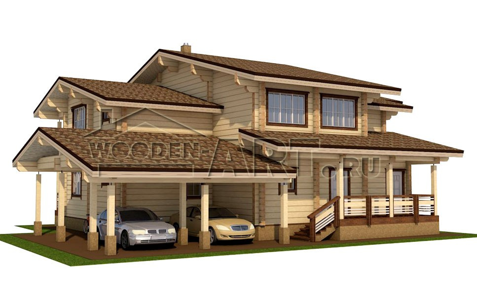 «Байкал» 450 кв. м. Проекты деревянных домов