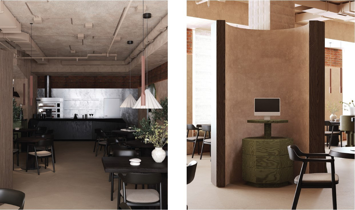 Ресторан грузинской кухни. Дизайнер интерьера в Москве Екатерина Шаймердинова