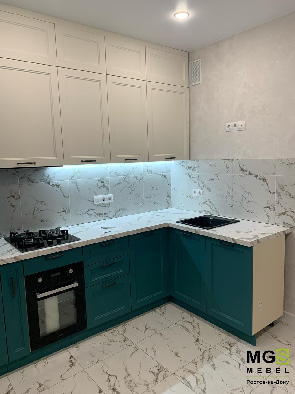 Кухни мгс мебель со светлыми и цветными фасадами