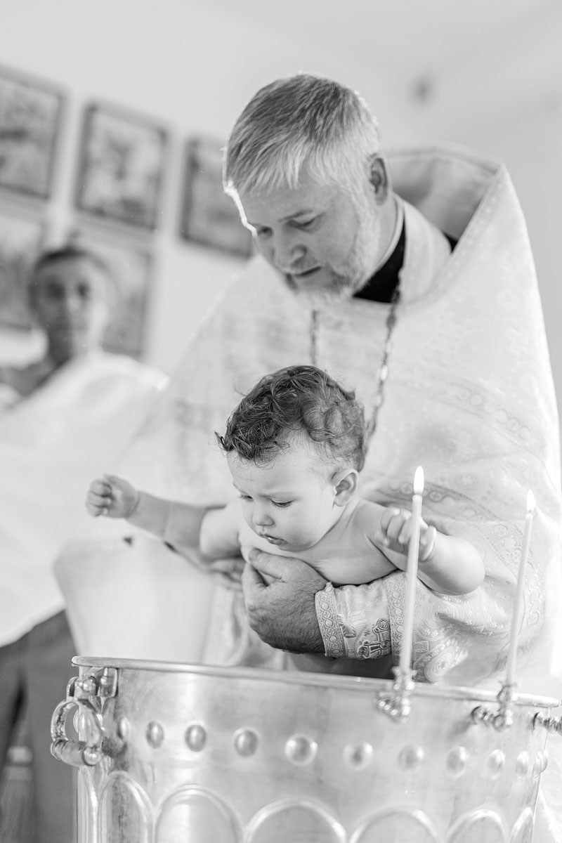 — Таинство Крещения (Чёрно-белый). Детский и семейный фотограф Домодедово